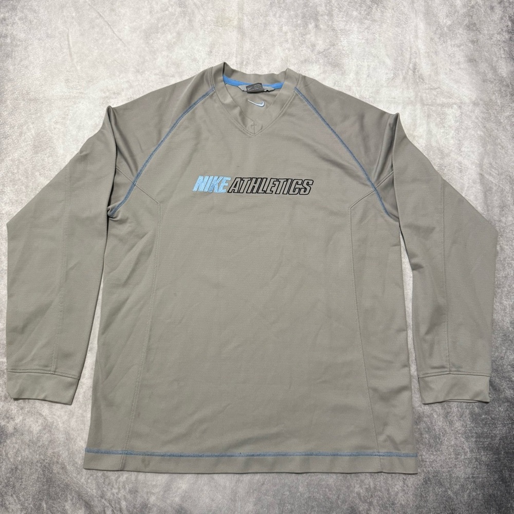 Nike Athletics Gray Long Sleeve Shirt Vintage